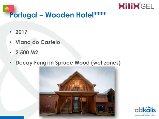 Деревянный Отель, Виана-ду-Каштелу, Португалия, 2018 г., обработка XILIX® Curatif Fongi+ - фото 1